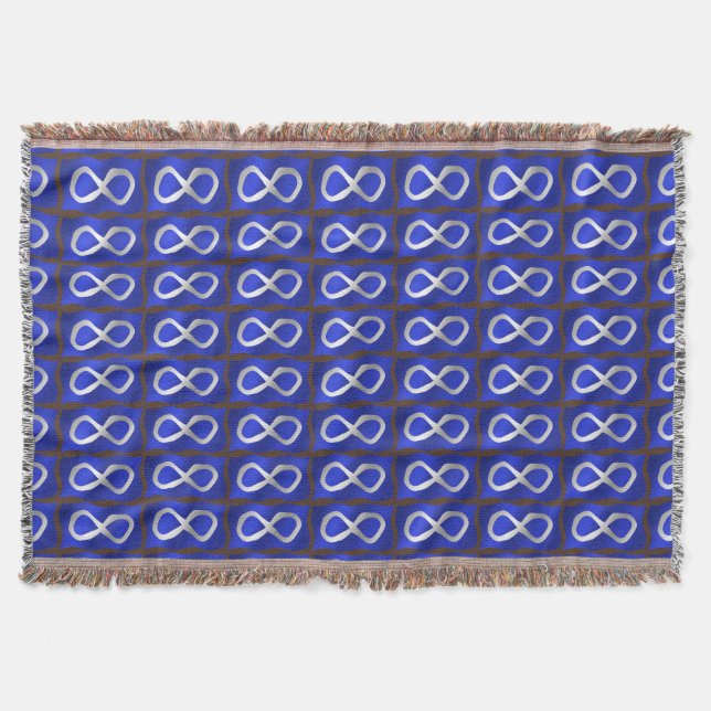 Metis Flag  Blanket First Nations Throw Blankets (Front)