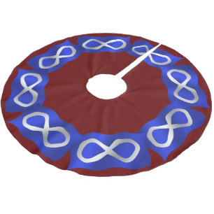 Metis Flag Christmas Tree Skirt First Nation Decor