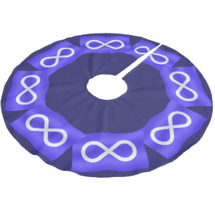 Metis Flag Christmas Tree Skirt First Nation Decor