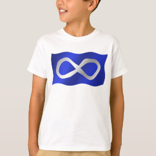 Metis Flag Kids T-shirt First Nation Art Tee Shirt