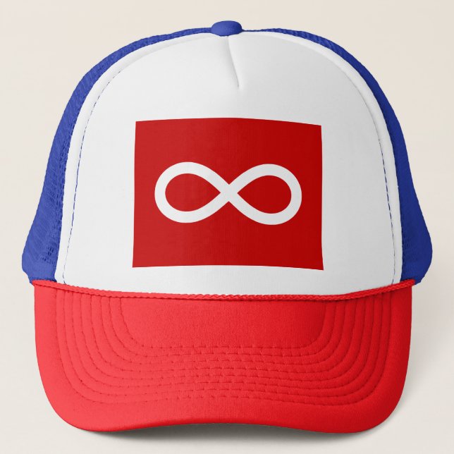 Metis Flag, Métis flag  Trucker Hat (Front)