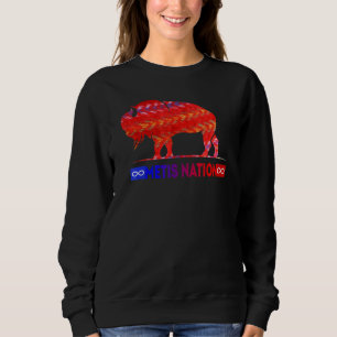Metis Flag Metis Nation Buffalo Metis Sash  Tee