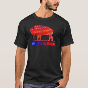 Metis Flag Metis Nation Buffalo Metis Sash  Tee