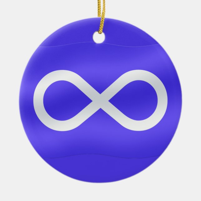 Metis Flag Ornament Personalised Metis Decoration (Front)