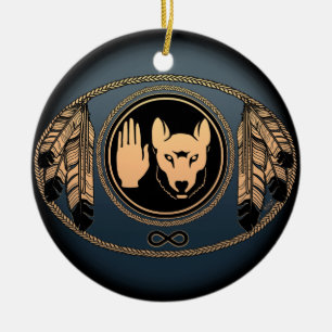 Metis Flag Ornament Personalised Tribal Decoration