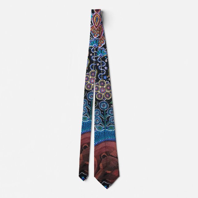 Métis Floral Tie "Waiting For Spring" (Back)