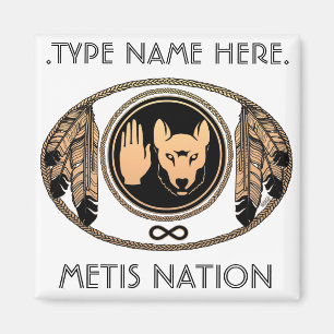 Metis Fridge Magnet Personalised Metis Flag Magnet