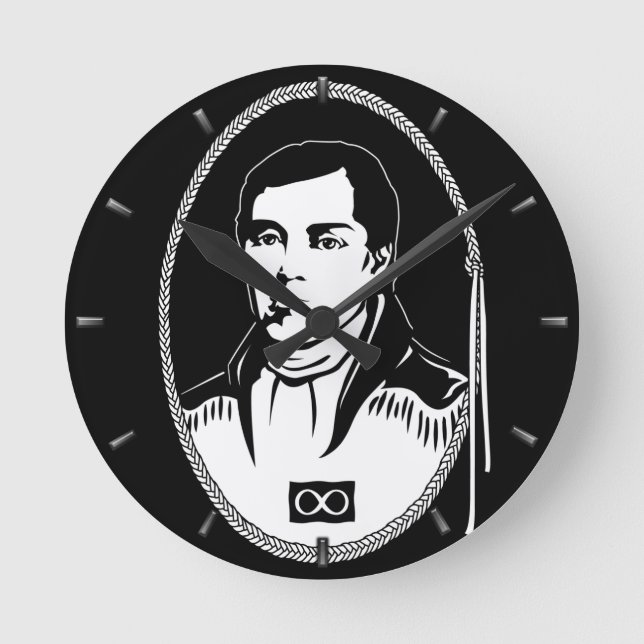 Metis Hero Clock Metis Leader Cuthbert Grant Clock (Front)