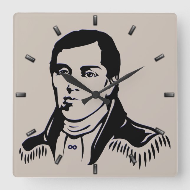 Metis Hero Clock Metis Leader Cuthbert Grant Clock (Front)