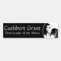 Metis Nation Bumper Sticker Cuthbert Grant Sticker