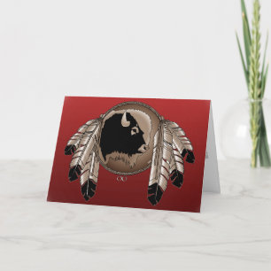 Metis Nation Card Native Wildlife Greeting Card