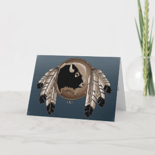 Metis Nation Card Native Wildlife Greeting Card