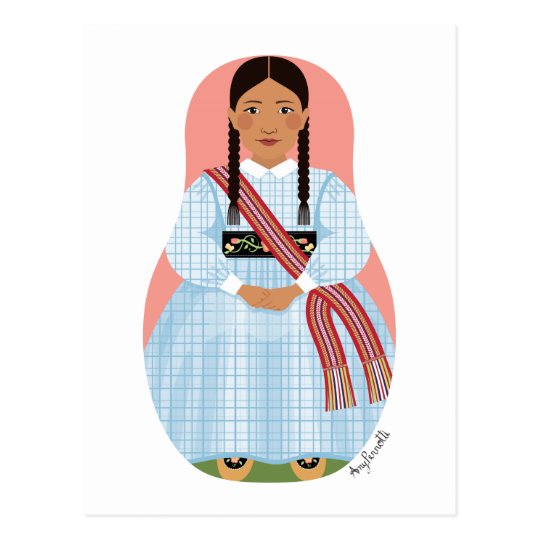 Métis Nation of Canada Matryoshka Postcard