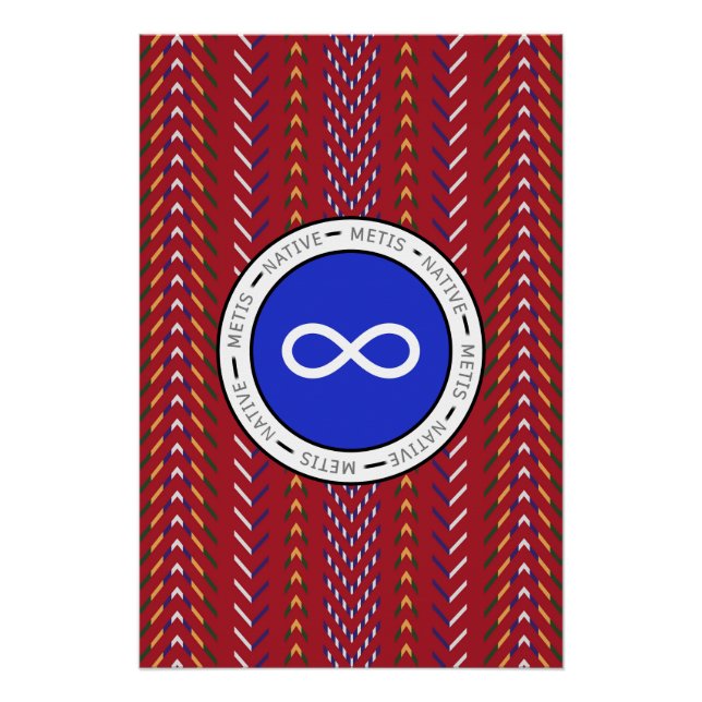 Métis Native Sash Poster (Front)
