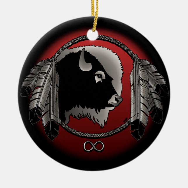 Metis Ornament Personalised First Nations Keepsake (Front)