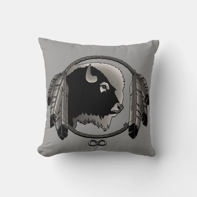 Metis Pillow Personalised Native Art Pillows (Front)