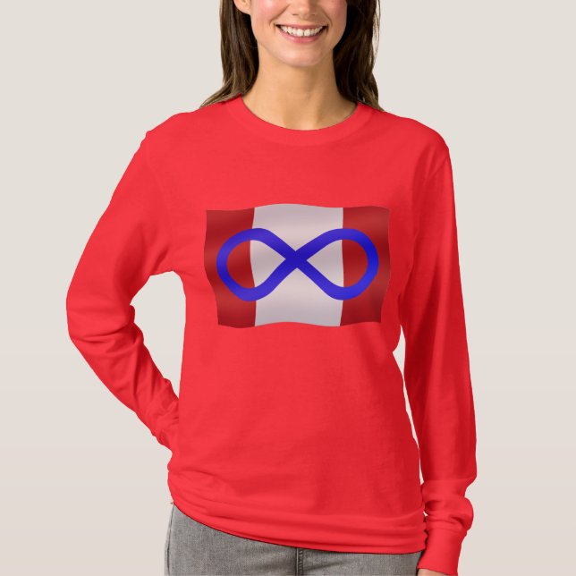 Metis Pride First Nations Metis Women's T-shirts (Front)