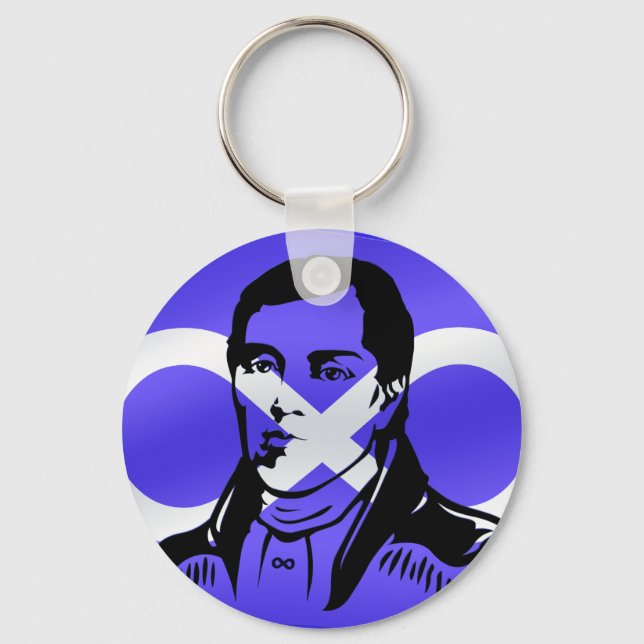 Metis Pride Keychain Metis Leader Cuthbert Grant (Front)