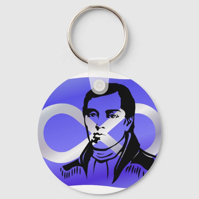 Metis Pride Keychain Metis Leader Cuthbert Grant G (Front)
