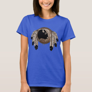 Metis T-shirts Women's Native Wildlife Art Shirts
