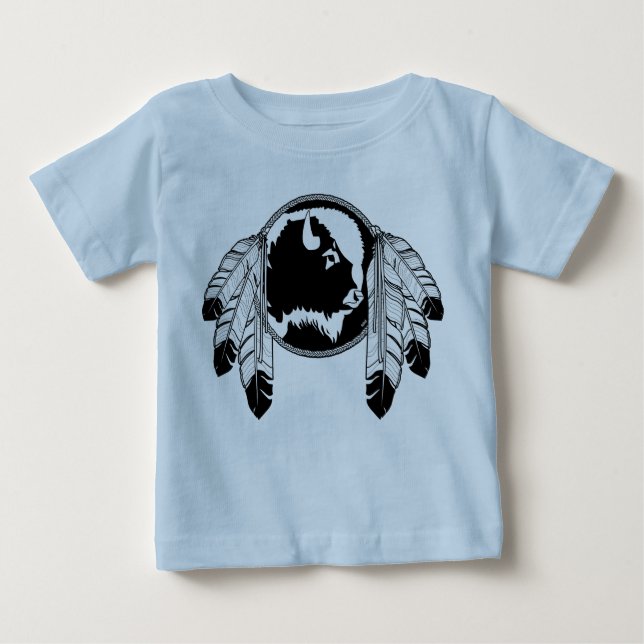 Metis Toddler Shirt Native Wildlife Art Baby Shirt (Front)