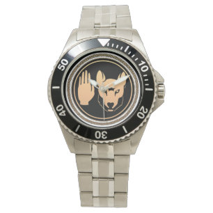 Metis Watch First Nations Wolf Wrist Watch