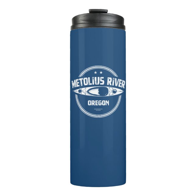 Metolius River Oregon Kayaking Thermal Tumbler (Front)