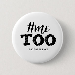 Metoo  End the silence 6 Cm Round Badge