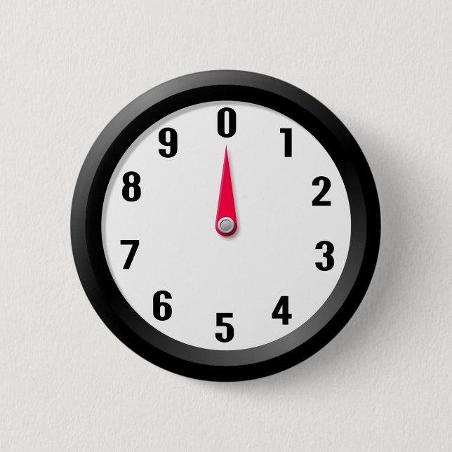 Metre 0 6 cm round badge (Front)