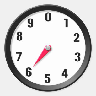 Metre 6 classic round sticker