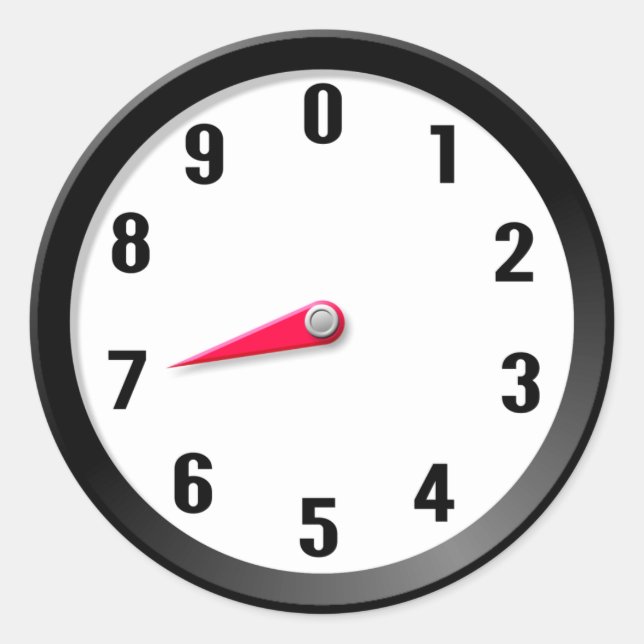 Metre 7 classic round sticker (Front)