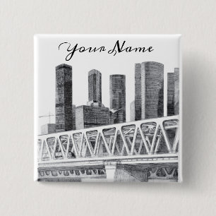 Metro bridge 15 cm square badge