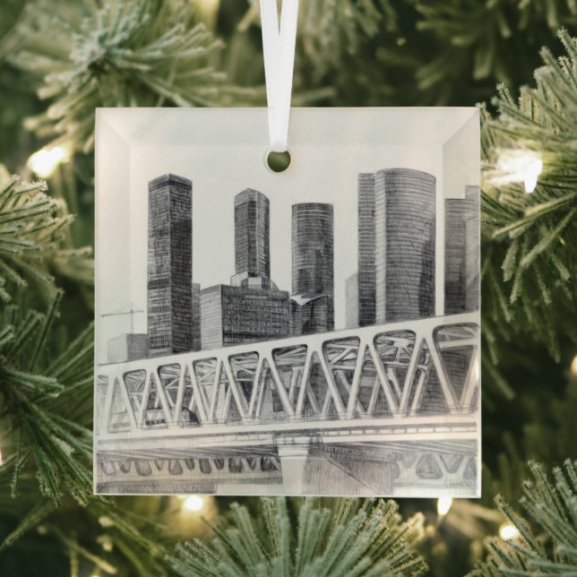Metro bridge glass tree decoration (Insitu)