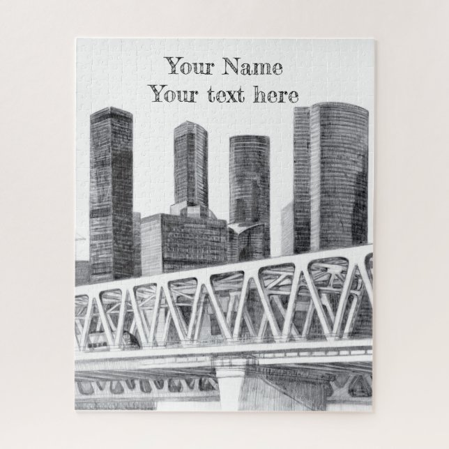 Metro bridge jigsaw puzzle (Vertical)