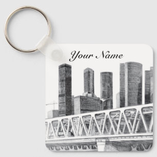 Metro bridge key ring