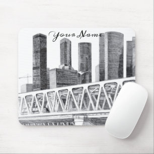 Metro bridge mouse pad