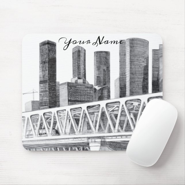 Metro bridge mouse pad (With Mouse)