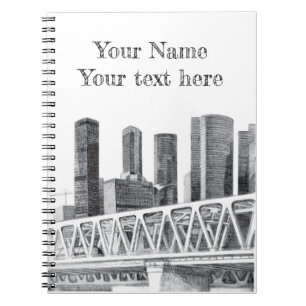 Metro bridge Pencil drawing Notebook