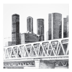 Metro bridge photo print