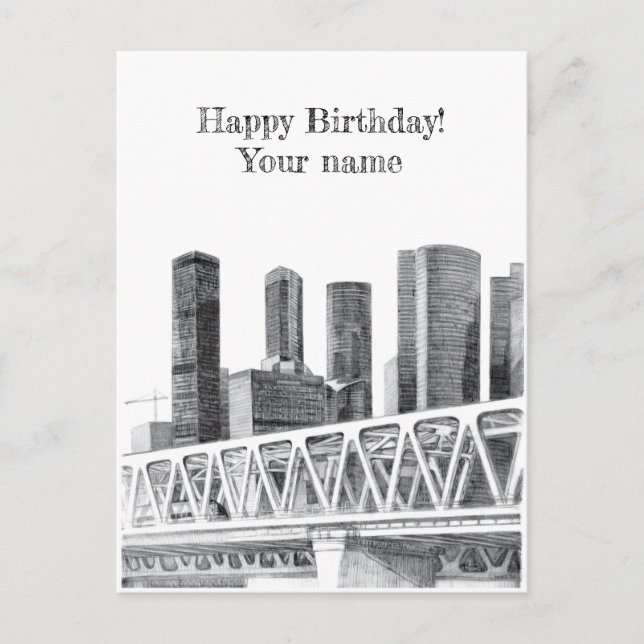 Metro bridge postcard (Front)