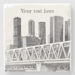 Metro bridge stone coaster