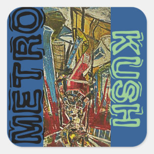 METRO KUSH SQUARE STICKER