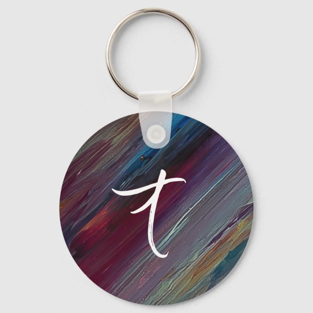 Metro Monogram Key Ring (Front)