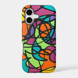 Metro Moon-Hand Painted Bold Abstract Art