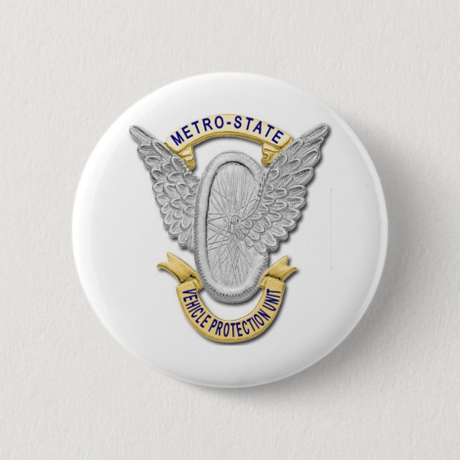 Metro-State Vehicle Protection Unit 6 Cm Round Badge (Front)