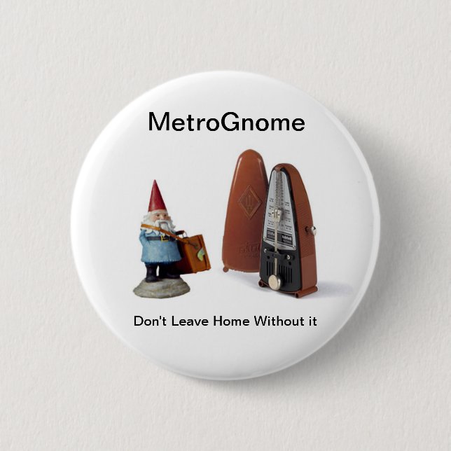MetroGnome (Button) 6 Cm Round Badge (Front)