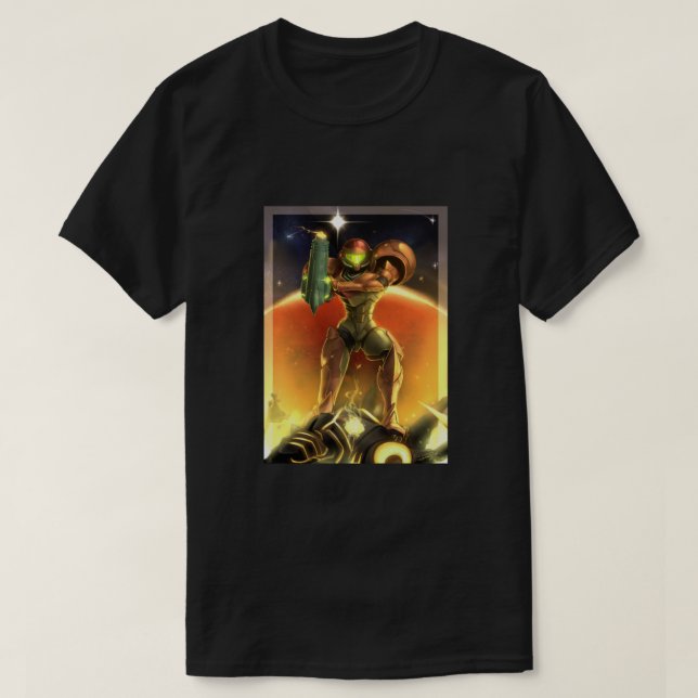 Metroid 30th Anniversary - Samus Aran T-Shirt (Design Front)