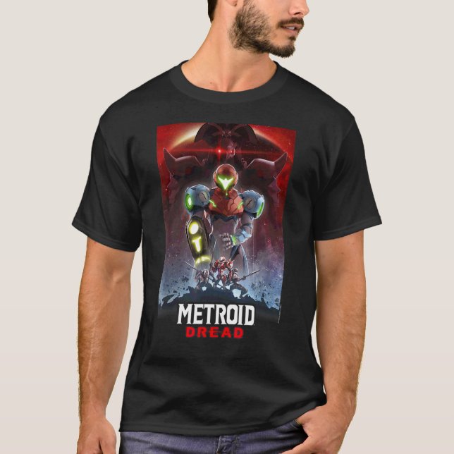 Metroid Dread Galactic Group Gaming Poster T-Shirt (Front)