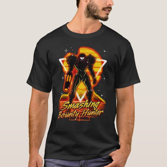Metroid Dread Samus Retro Design graphic T-Shirt (Front)
