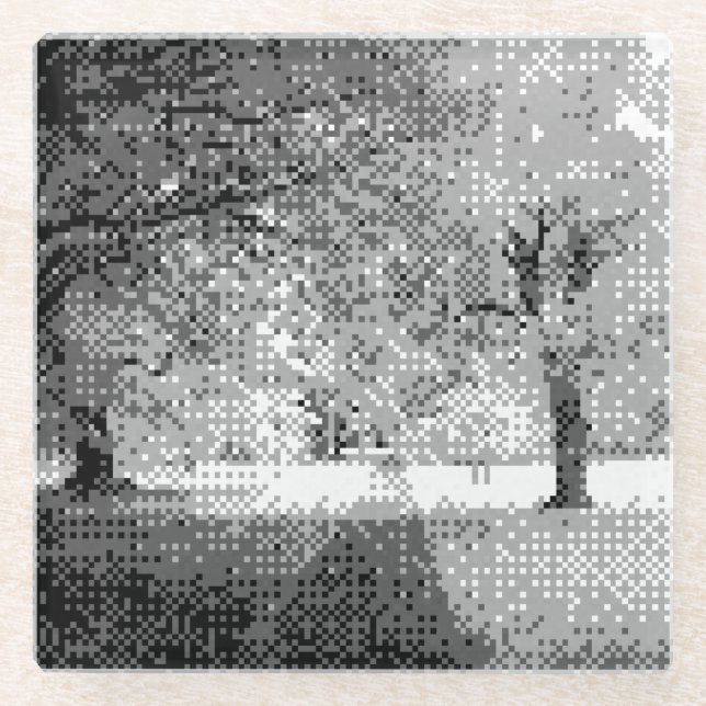 metropark glass coaster (Front)